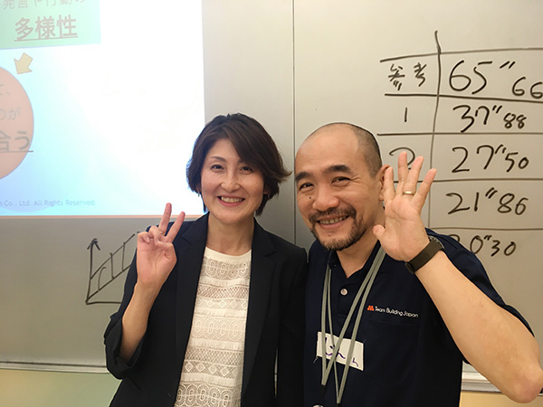 卒塾生・菅 優子さんと、講師・河村 甚さま